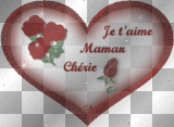 "je t'aime maman chérie" coeur amour rose rouge animé @jb-