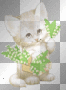 deco fleurs muguet chat transparent -c