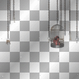 mejserr Heart on a cage keys and chains