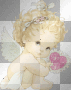 cute baby love angel, wings, pink heart ²u