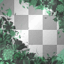 Nenaio Png Transparent Goth Gothic Floral Frame Border Corner Deco Background Flower Flowers black grey white green