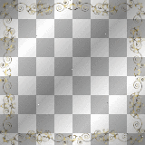 RAMCIA FRAME  GLITTER BORDER GOLD