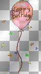 'happy birthday' balloon animated ²u