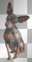 Dog gothic fantasy vintage animals