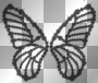 Nenaio Gif Png Transparent Butterfly Butterflies deco frame border corner background vintage  black shadow