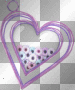 heart deco transparent purple scrap [1ֆ]