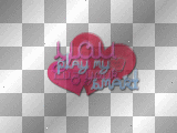 Blue, Red and Pink Heart Deco Frame by NarutoNineTaleFox