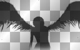 Fallen Angel ~ black background (by vampirgirlie96)