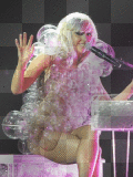 Bubble Bubbles Piano Pink Background Sexy Woman Lady GaGa