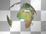 transparent earth turns animated/²u