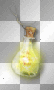 Fantasy bottle gold yellow