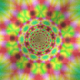 flashing rainbow psychedelic hippy flower background²u