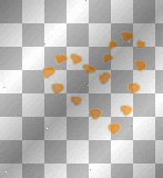 orange black grey dotes lines