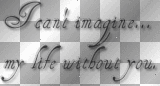 I can't imagine my life without you (black)