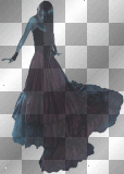 the girl with the red dress