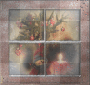 snowman at window