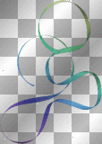Animated Curly Rainbow Ribbon