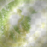 Animated background green sparkles winter
