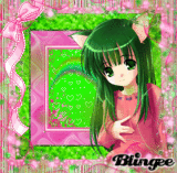 Cute Pink.Green Girl