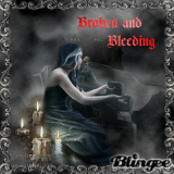 Broken and bleeding