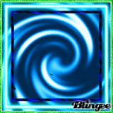 Endless Blue Spiral With 3 Borders