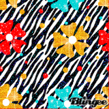 flowers animal print