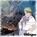 naruhina in front of a mountain-landscape