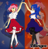 Dancing in Red and Blue