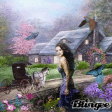 Bella in the Spring Garden
