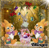 felices pascuas amigos blingee