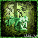 green goth fairy