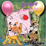 Happy Birthday With Pluto and Dingo