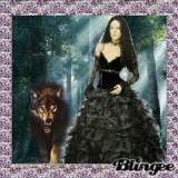 Gothic Girl in the Forest