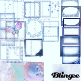 Blue frames, bg.   (Blue  7)