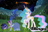 MLPFiM: Twilight Sparkle Princesses Celestia and Luna