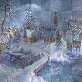 Font background Christmas winter animated