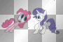 rarity and pinkie pie