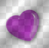 cute purple heart....