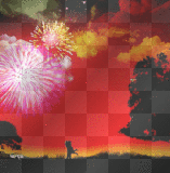 Happy New Year animated background.