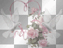 Glitter Doves With Flowers