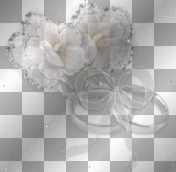 White Flower Ribbon Bow Wedding Ring Lace_²u