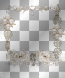 Gold-White Frame Pearls Bow Ribbon Gem Diamond_²u