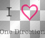 i love one direction <3 ♥  text black fuxia 