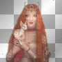 Fantasy woman cat orange hair Fantasy woman cat orange hair