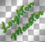 Leighton Meester ' light & dark green text