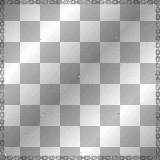 CADRE CHAINE ARGENT NOIR