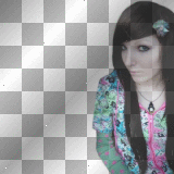 Emo scene girl pink
