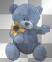 ♥ Blue Teddy Bear ♥ - by Nina