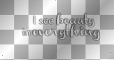 I see beauty in everything (Trip to Darkness by Lacuna Coil white and black transparent quote) [nermai]