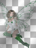 green and white fairy